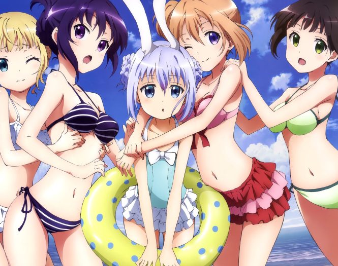 อนิเมะที่ไม่ควรพลาด Gochuumon wa Usagi Desu ka ดูไปขำไป